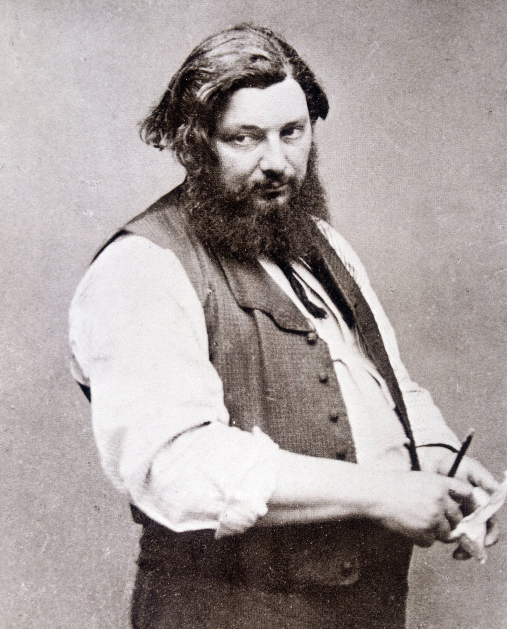 Gustave Courbet (1819-1877) portréja alkotó: Etienne Carjat