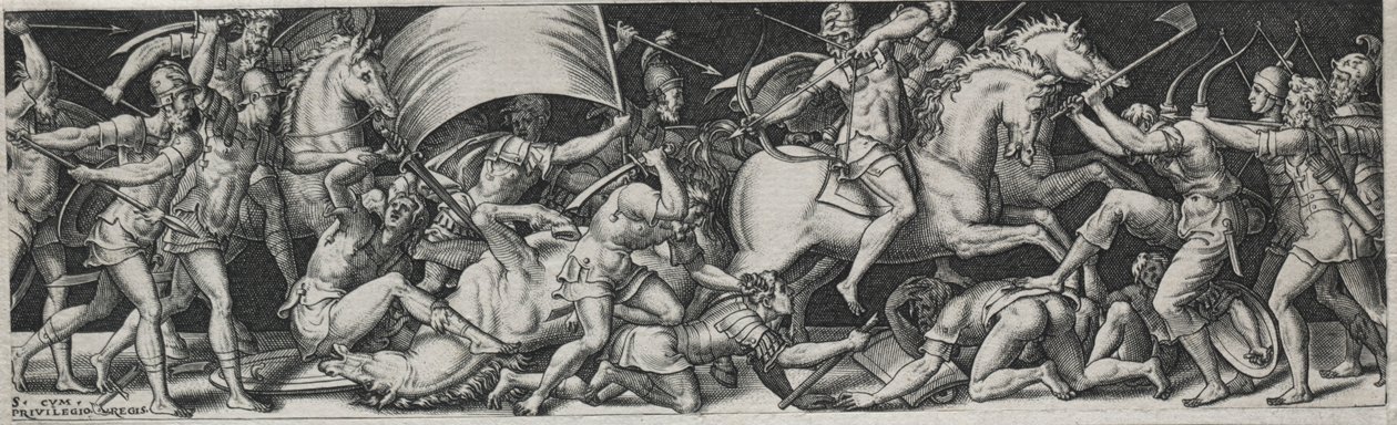 Harcok és diadalok, valószínűleg 1560-as évek. alkotó: Etienne Delaune