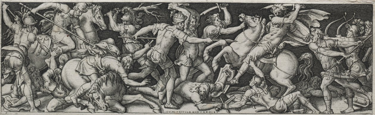 Harcok és diadalok, valószínűleg 1560-as évek. alkotó: Etienne Delaune