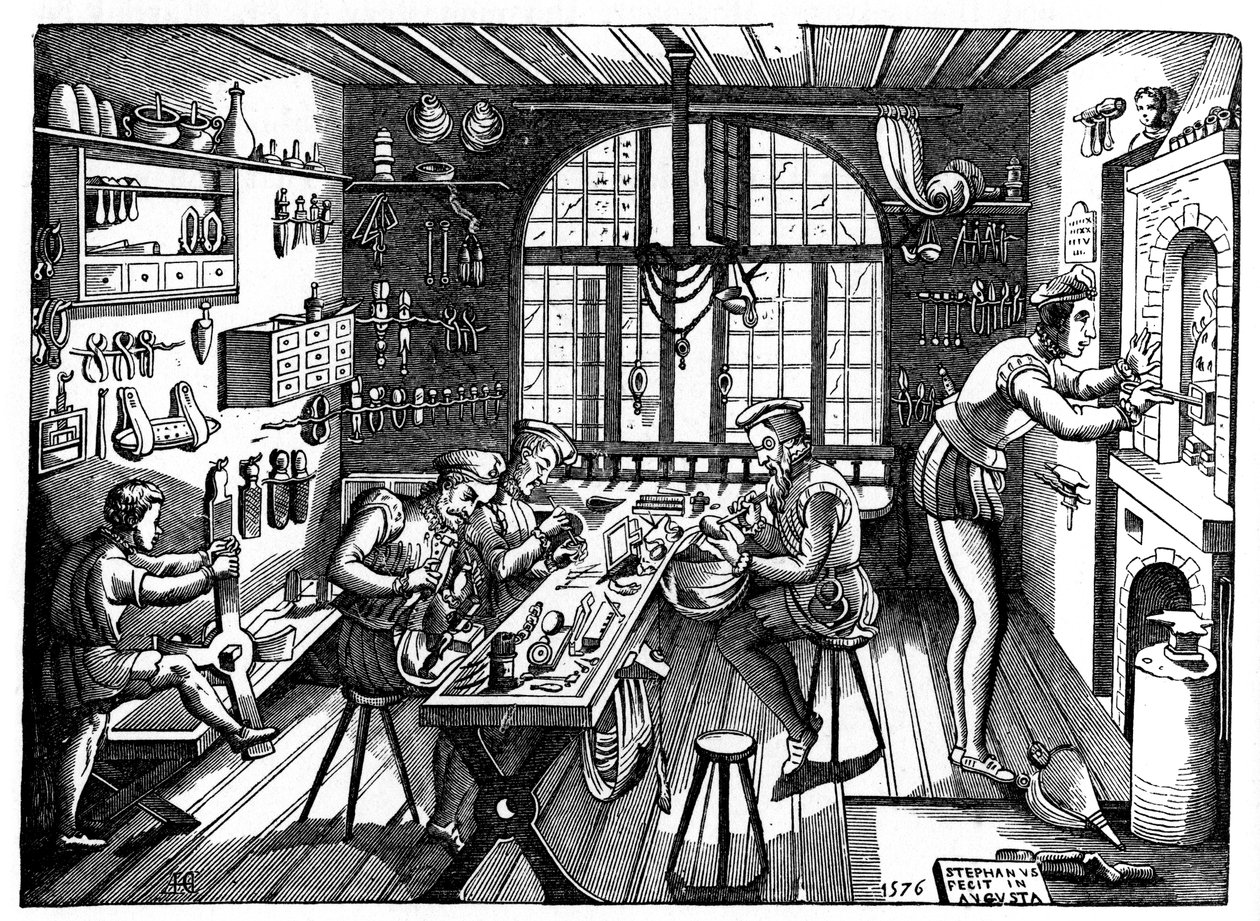 Etienne Delaune műterme, 1576, 1870. alkotó: Etienne Delaune