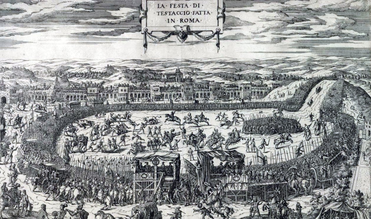 Dupérac Testaccio ünnepe 1554 alkotó: Etienne Duperac