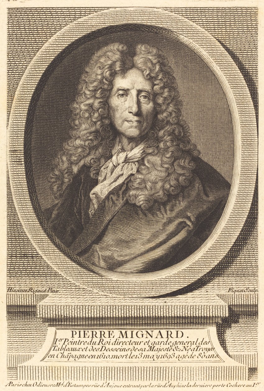 Pierre Mignard alkotó: Étienne Ficquet after Hyacinthe Rigaud