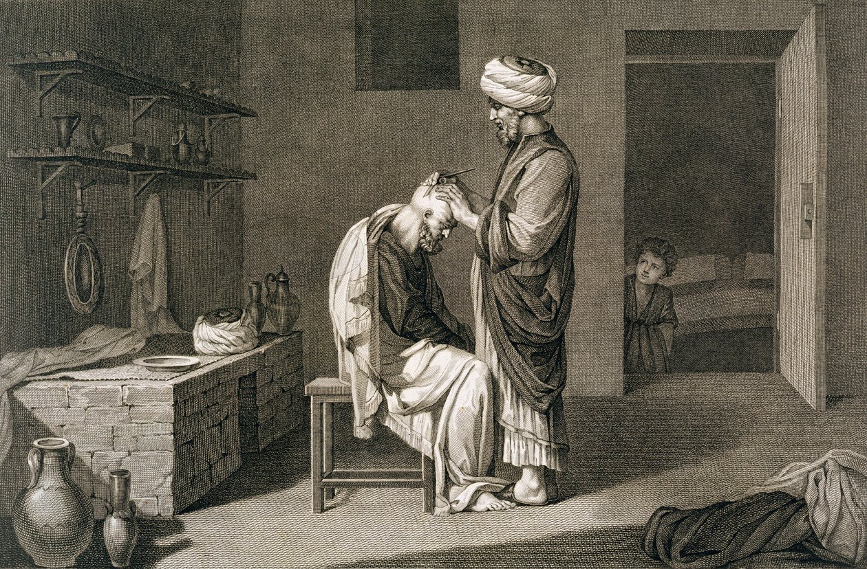 "A borbély", 1822 alkotó: Etienne Frederic Lignon