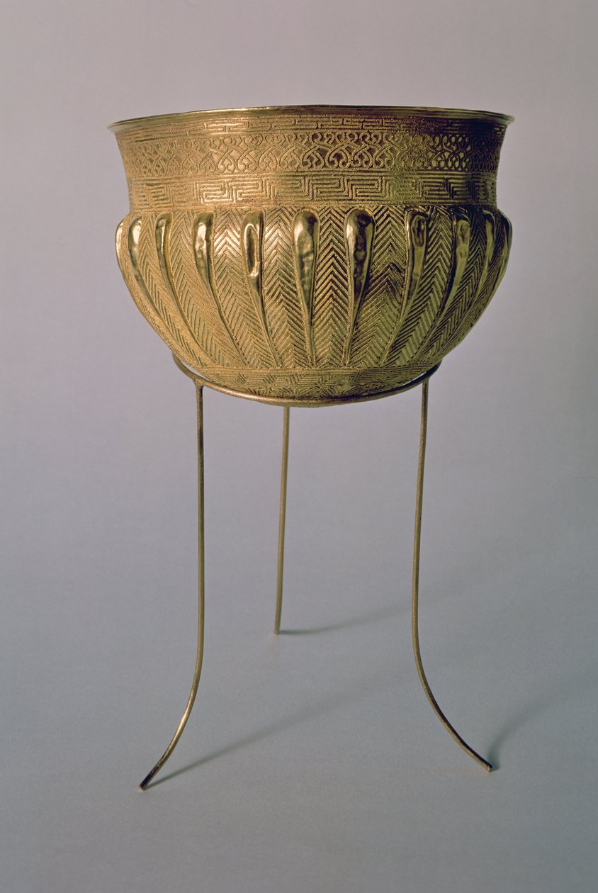Tál, Palestrinából (arany) alkotó: Etruscan