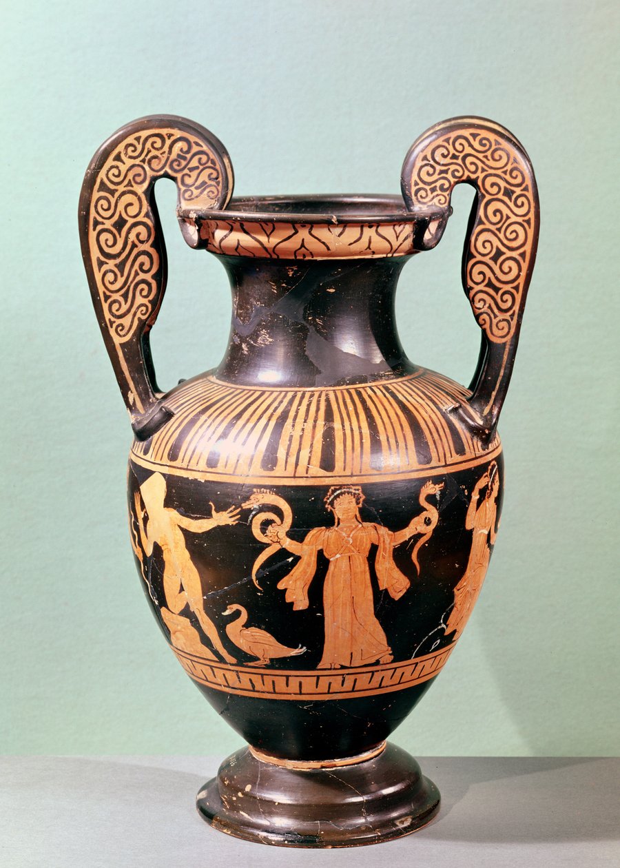 Oresztészt és a fúriákat ábrázoló vörös figurás volutás kráter, Kr. e. 4. század vége (kerámia) alkotó: Etruscan