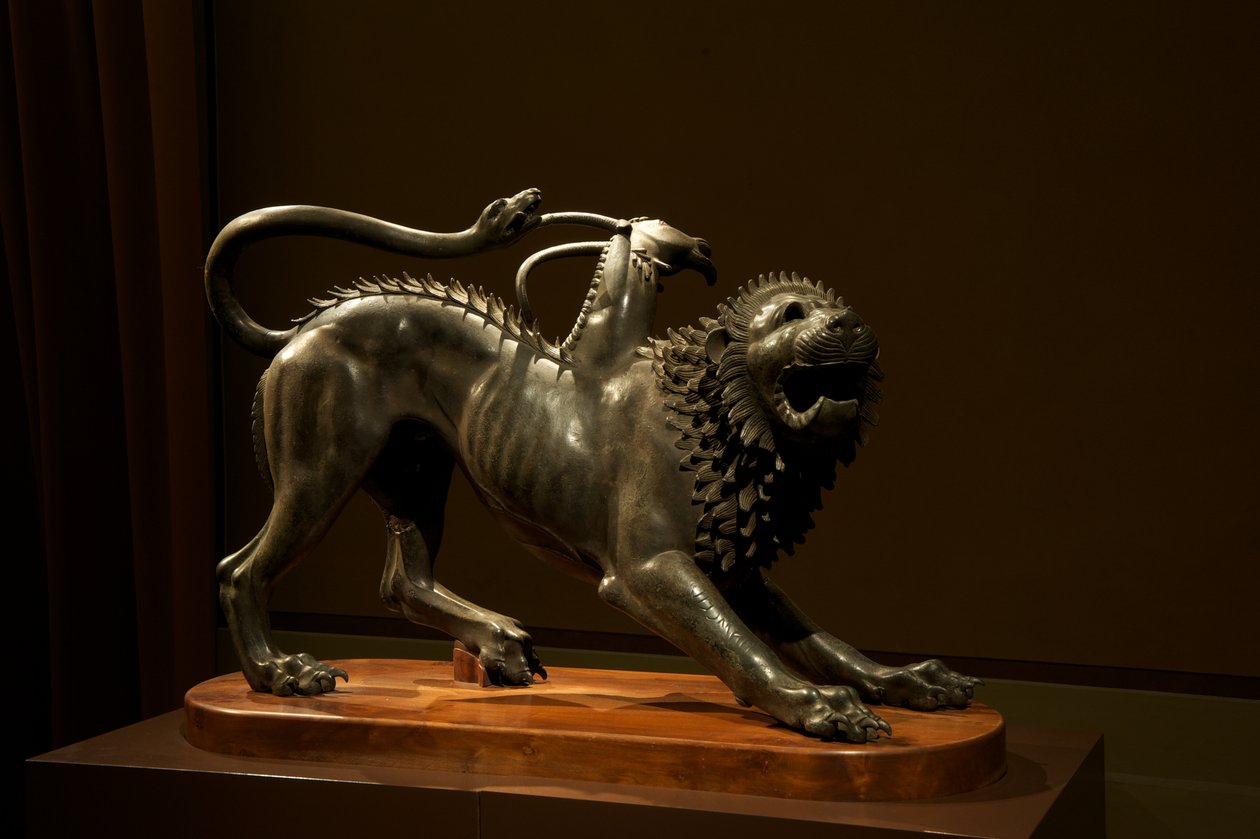 Arezzo kiméra, ie 400 körül (bronz) alkotó: Etruscan