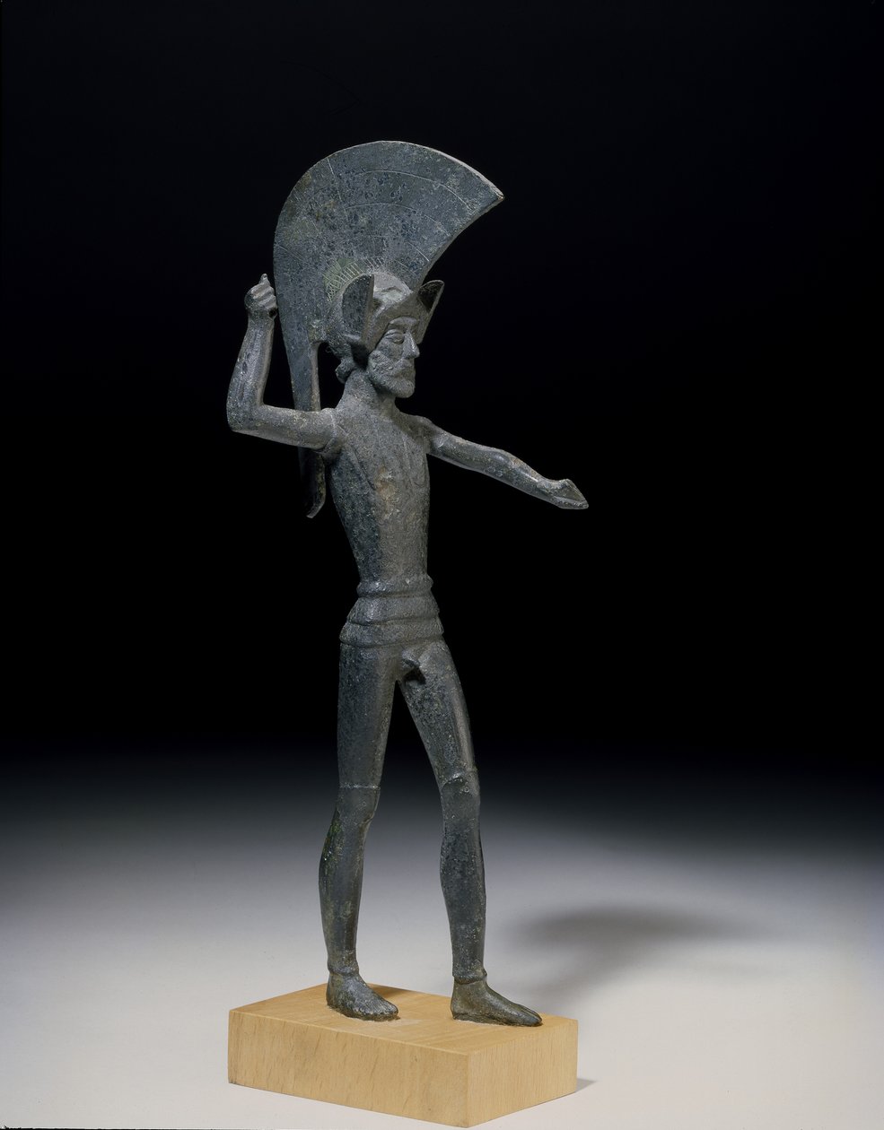 Harcos, Umbriából, etruszk, Kr.e. 5. század (bronz) alkotó: Etruscan