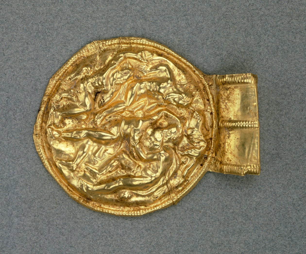 Dombornyomott bulla medál. Etruszk civilizáció, Kr. e. 4. század. alkotó: Etruscan