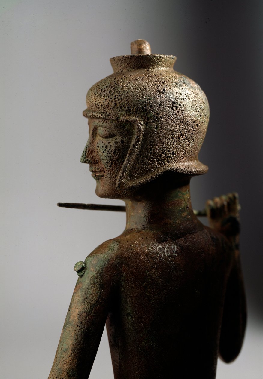 Etruszk civilizáció: bronz harcos szobor alkotó: Etruscan
