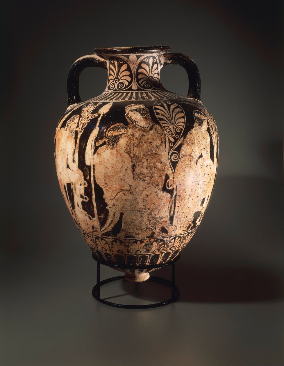 Piros alakos kerámia, hegyes amfora perugiai festőtől alkotó: Etruscan