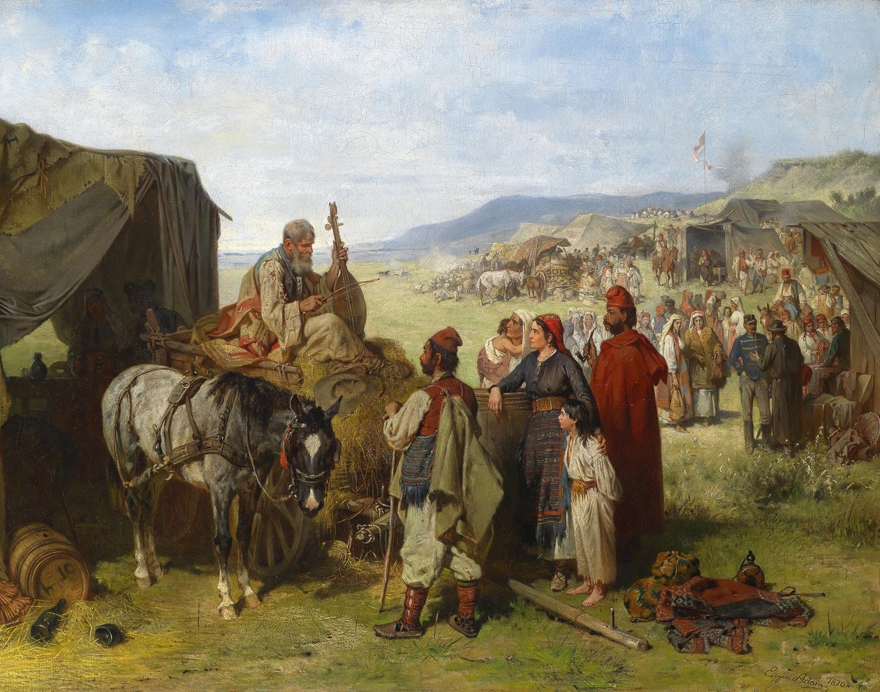 Tábor Dalmáciában alkotó: Eugen Adam