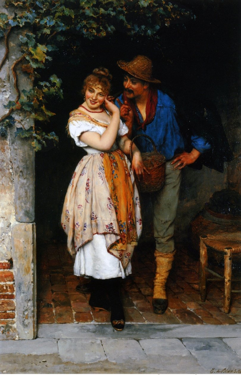 Páros udvarlás, 1887 alkotó: Eugen von Blaas