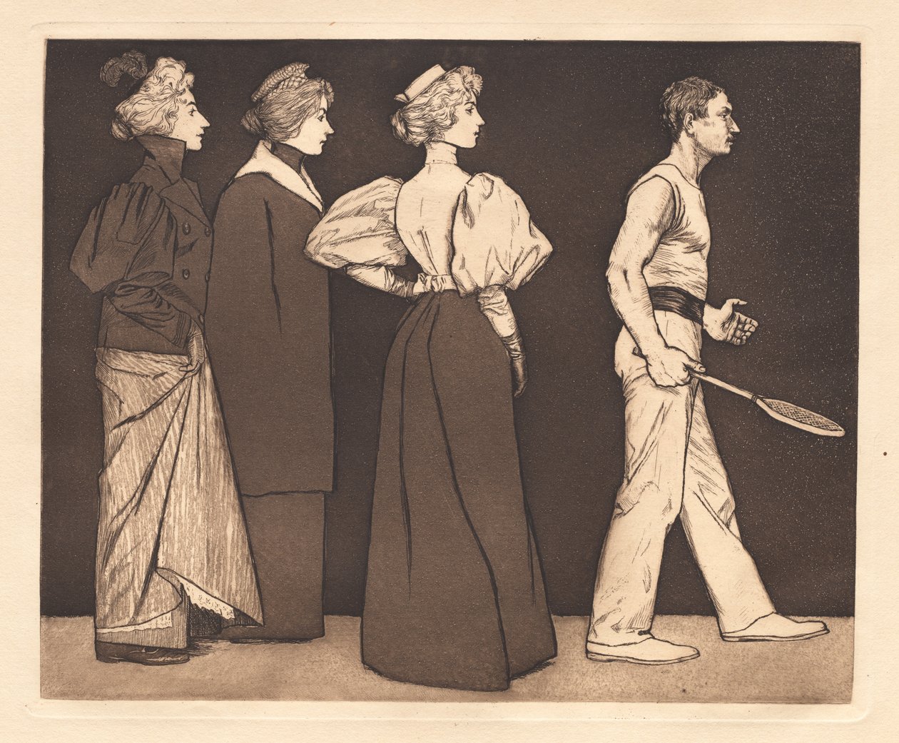 A teniszező, 1896. alkotó: Eugen Kirchner