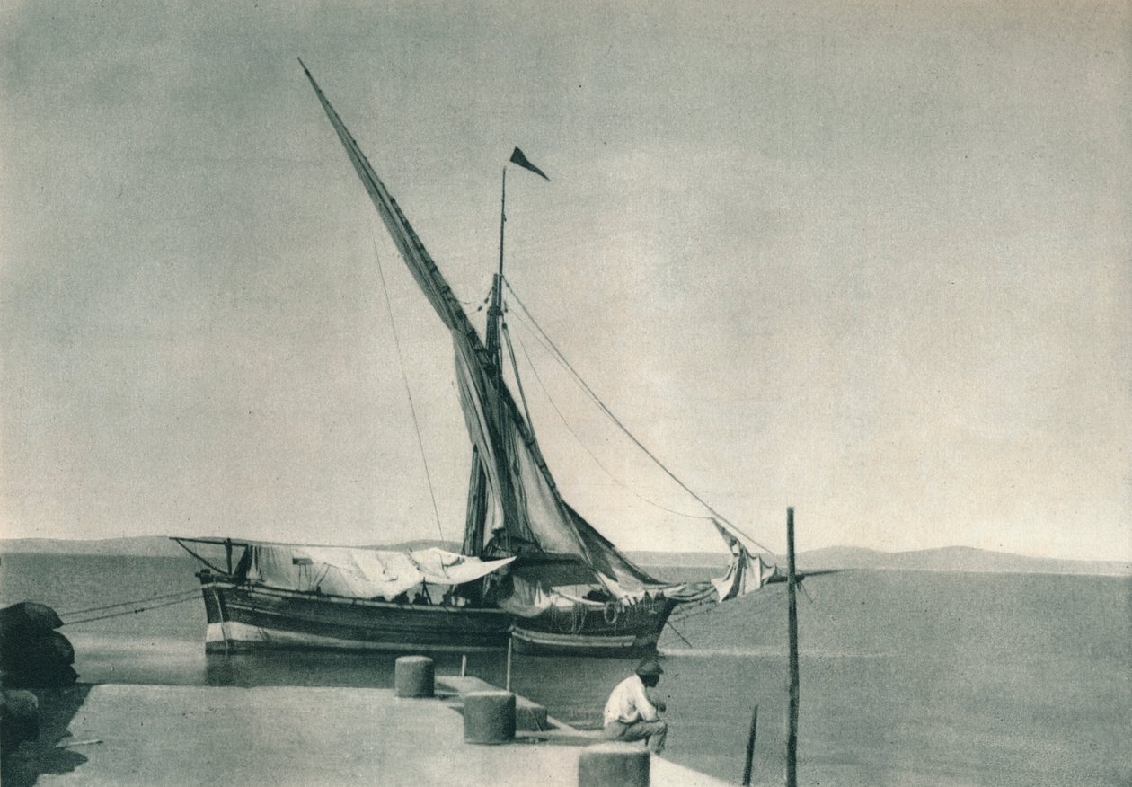 Harbour, Ischia, Olaszország, 1927 alkotó: Eugen Poppel