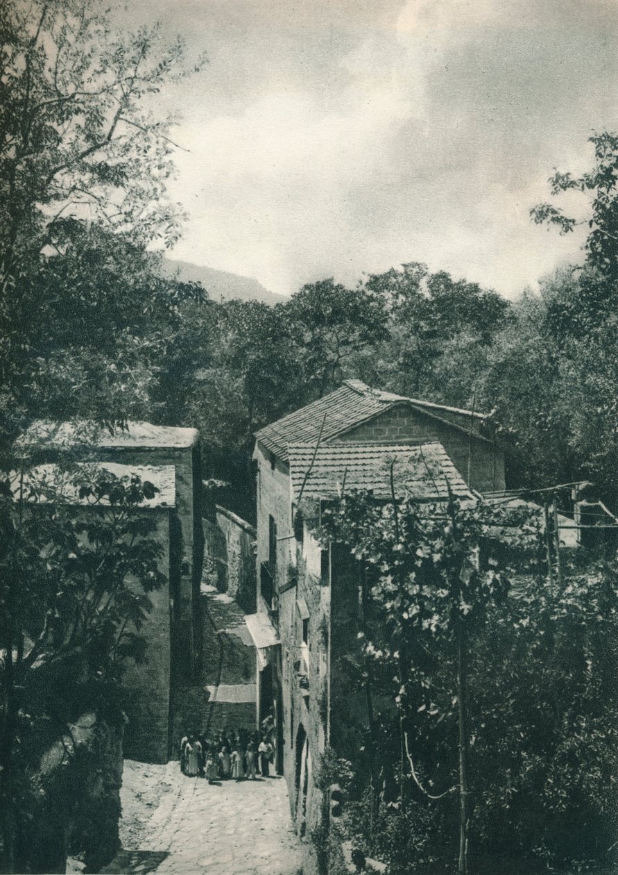 Keskeny utca, Capri, Olaszország, 1927 alkotó: Eugen Poppel