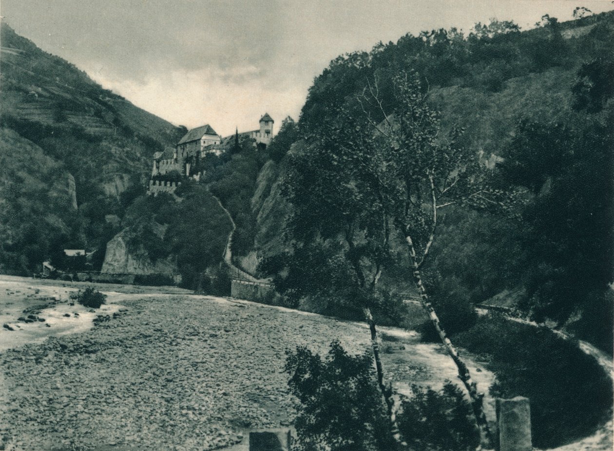 Runkelstein kastély, Bolzano, Dél-Tirol, Olaszország, 1927 alkotó: Eugen Poppel