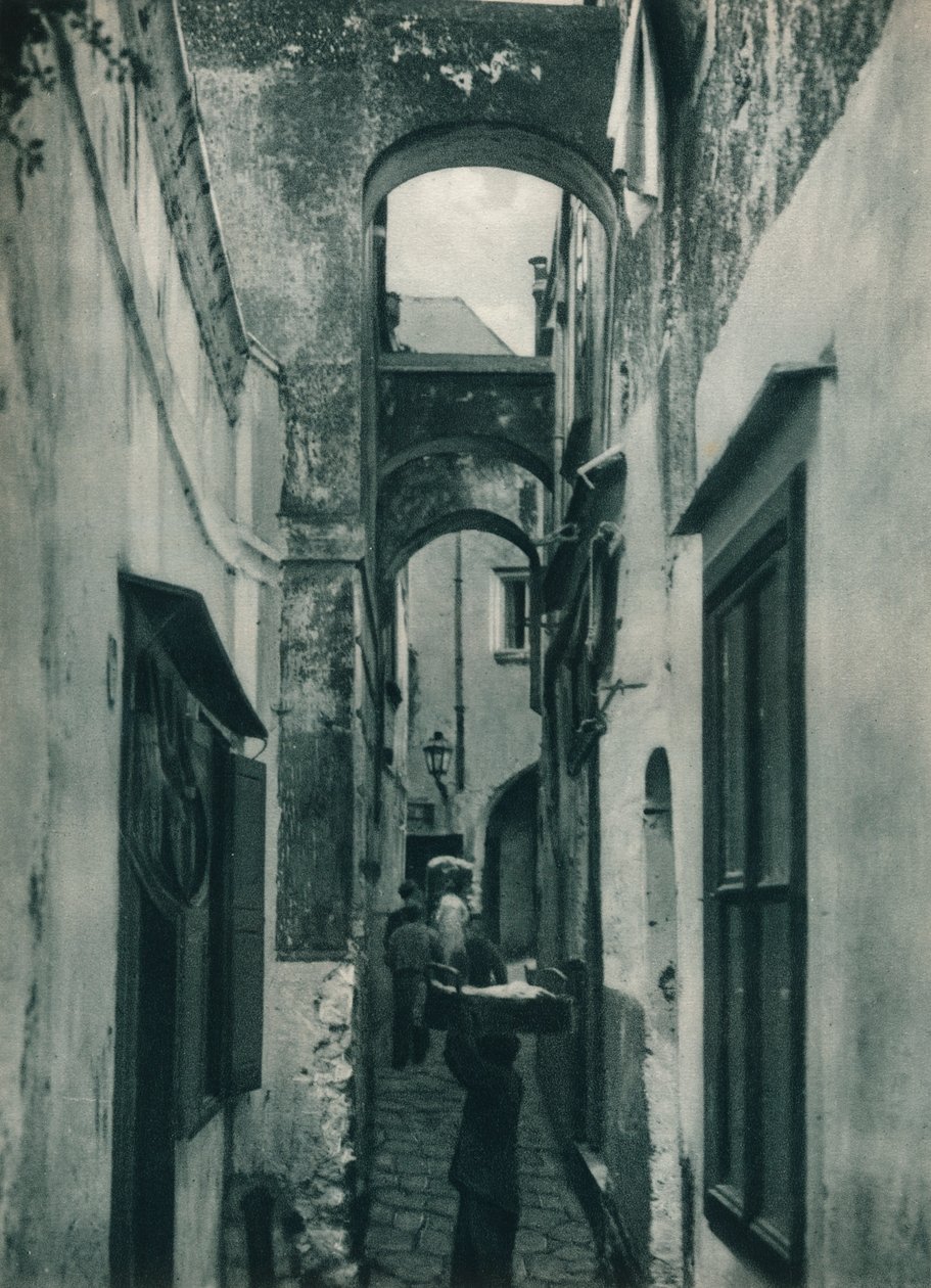 Capri utca, Olaszország, 1927 alkotó: Eugen Poppel
