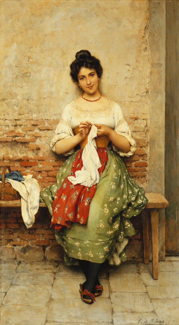 A varrónő, 1901 alkotó: Eugen von Blaas