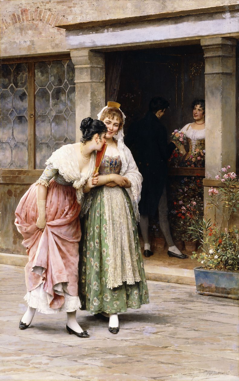 A vasárnapi csokor, 1893 alkotó: Eugen von Blaas