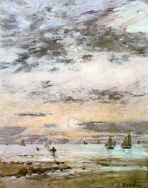 Tengerkép - Naplemente alkotó: Eugene Louis Boudin
