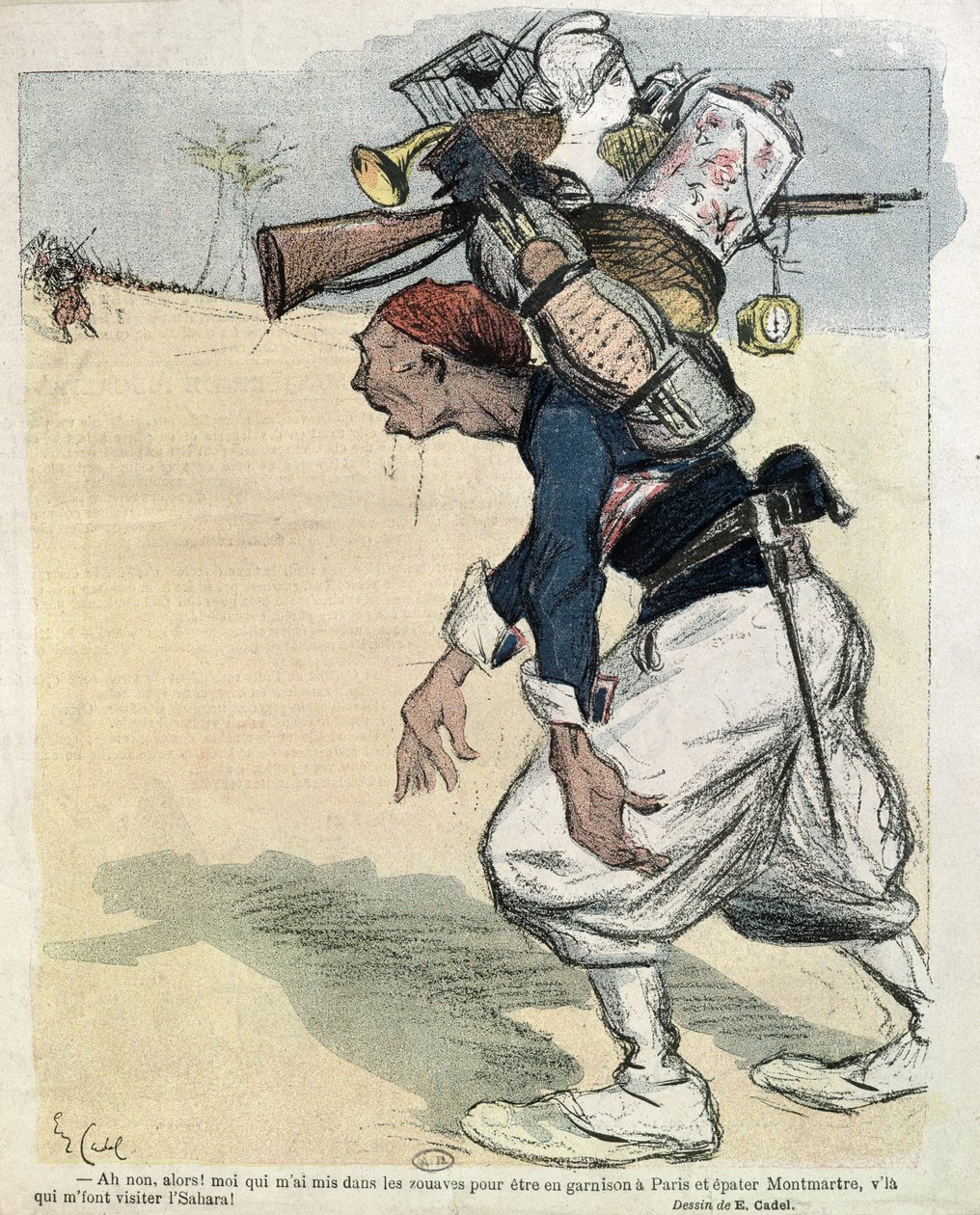 „Egy fáradt és csalódott katona”, 1900 körül alkotó: Eugene Cadel
