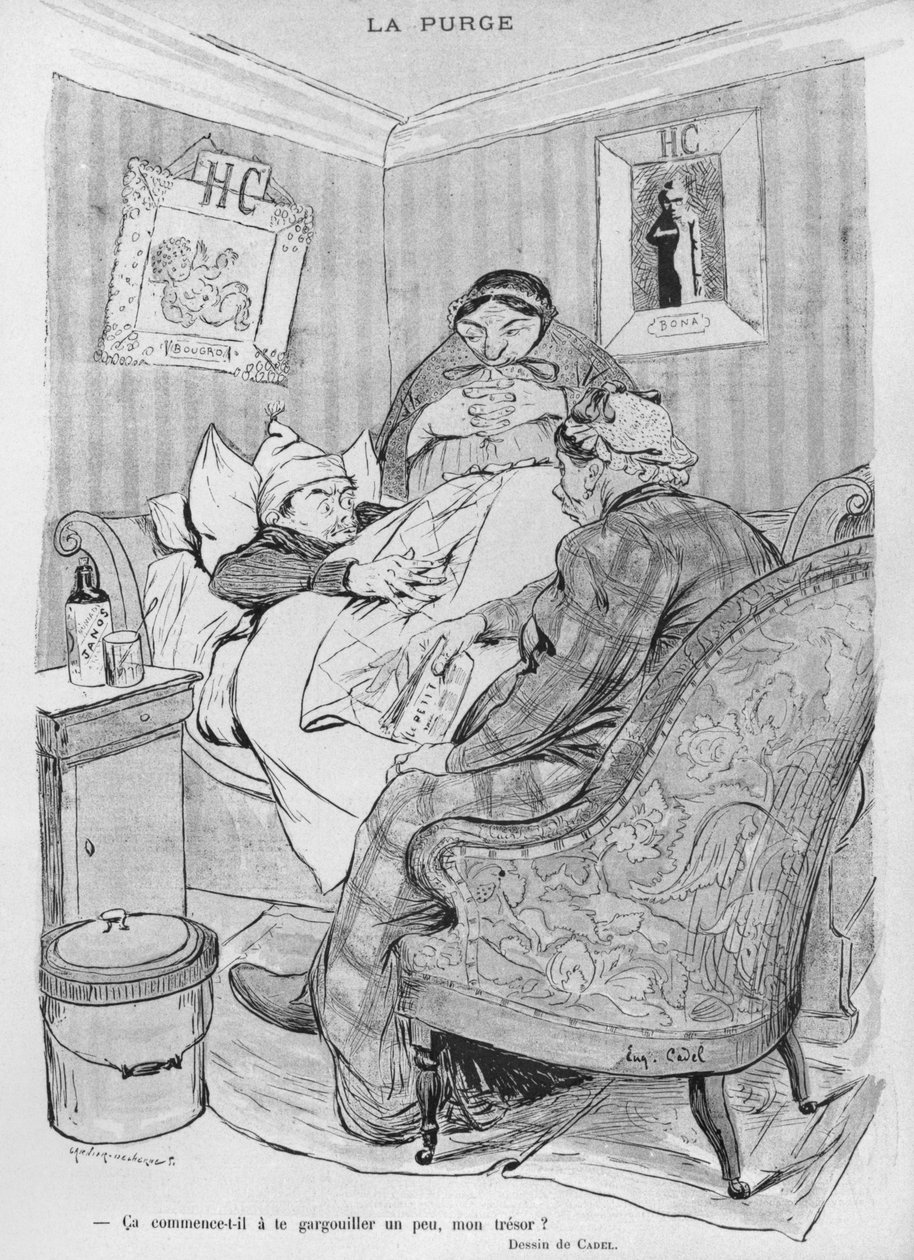 A tisztítás, illusztráció a „Le Rire”-ből, 1897. március 6 alkotó: Eugene Cadel