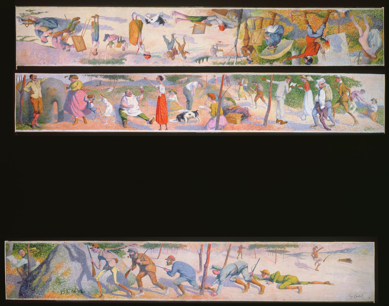 Három humoros jelenet, 1918 (80947 pár) alkotó: Eugene Cadel
