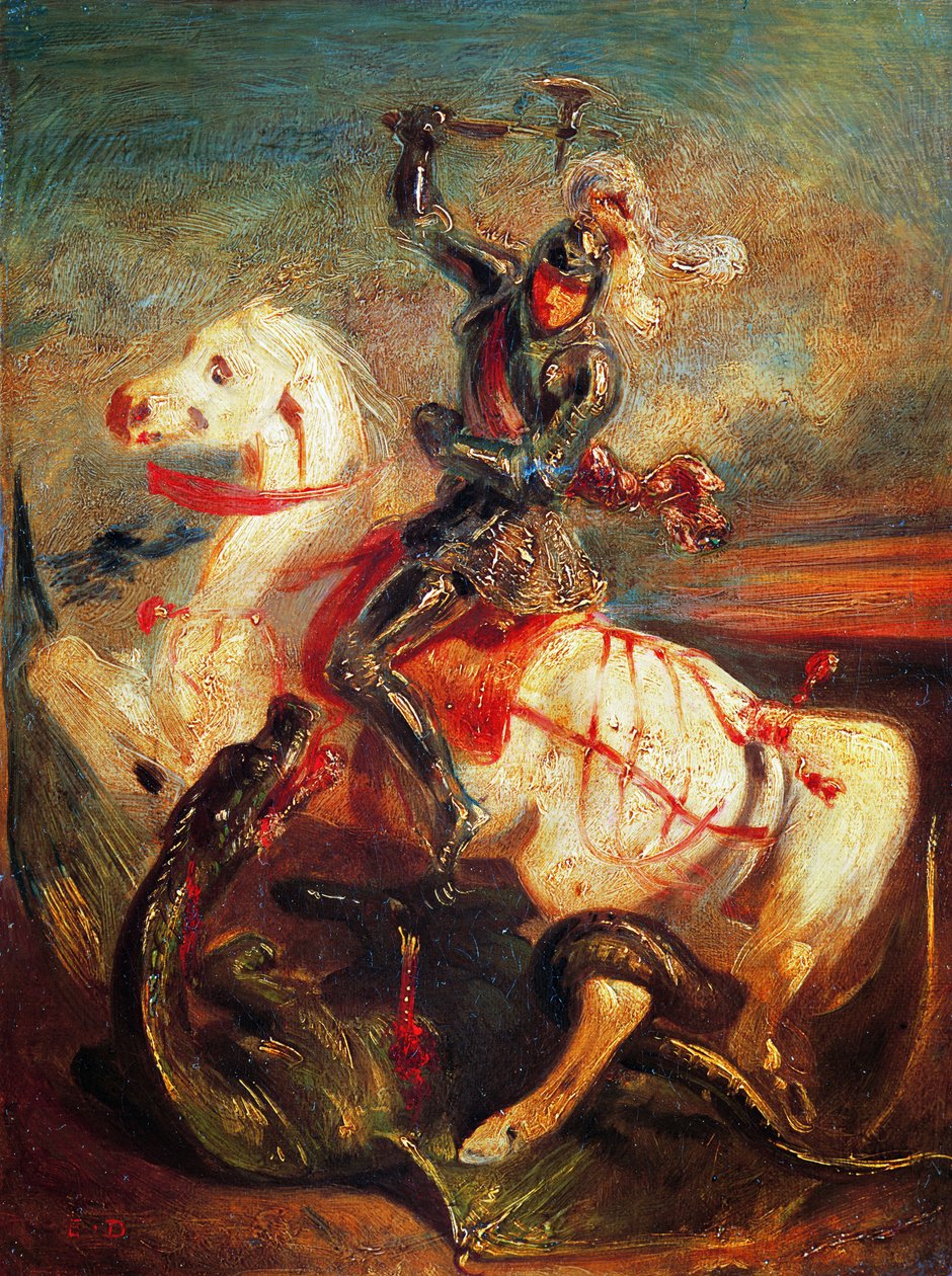 Szent György és a sárkány alkotó: Ferdinand Victor Eugene Delacroix