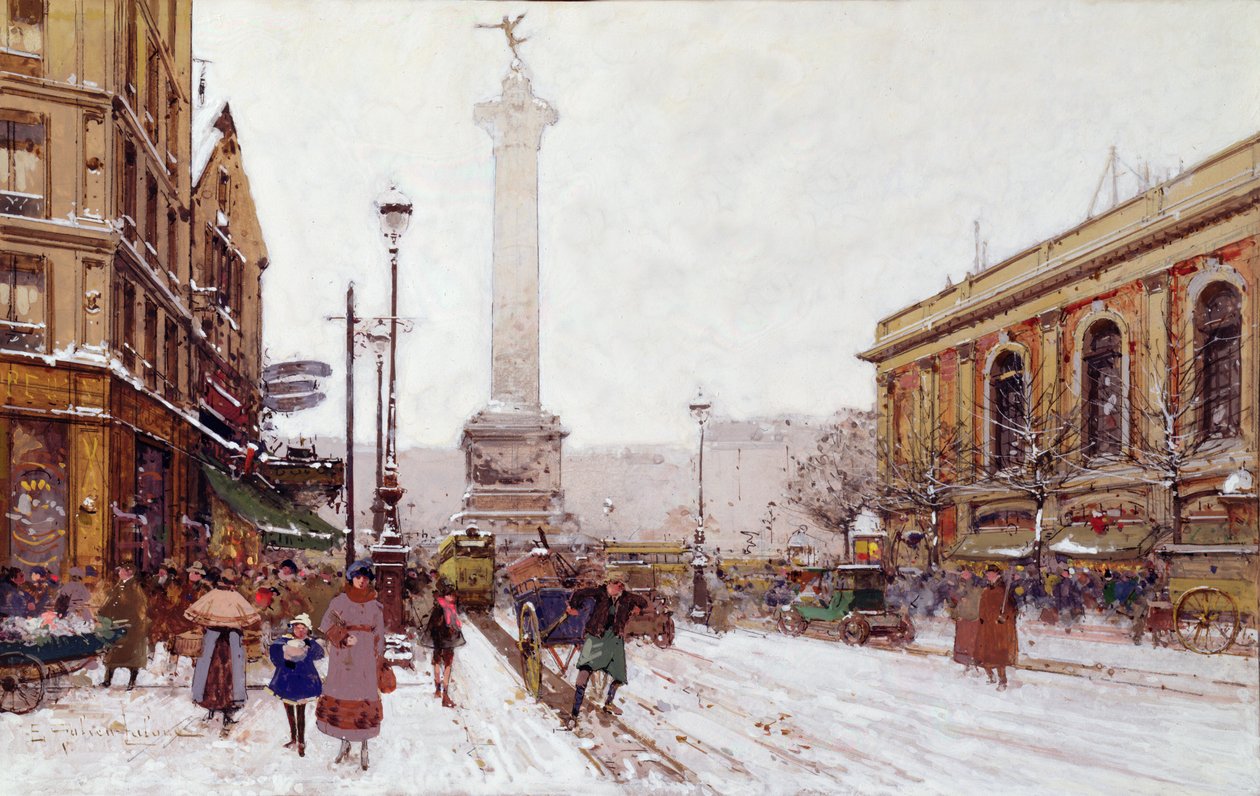 Bastille helye alkotó: Eugene Galien Laloue