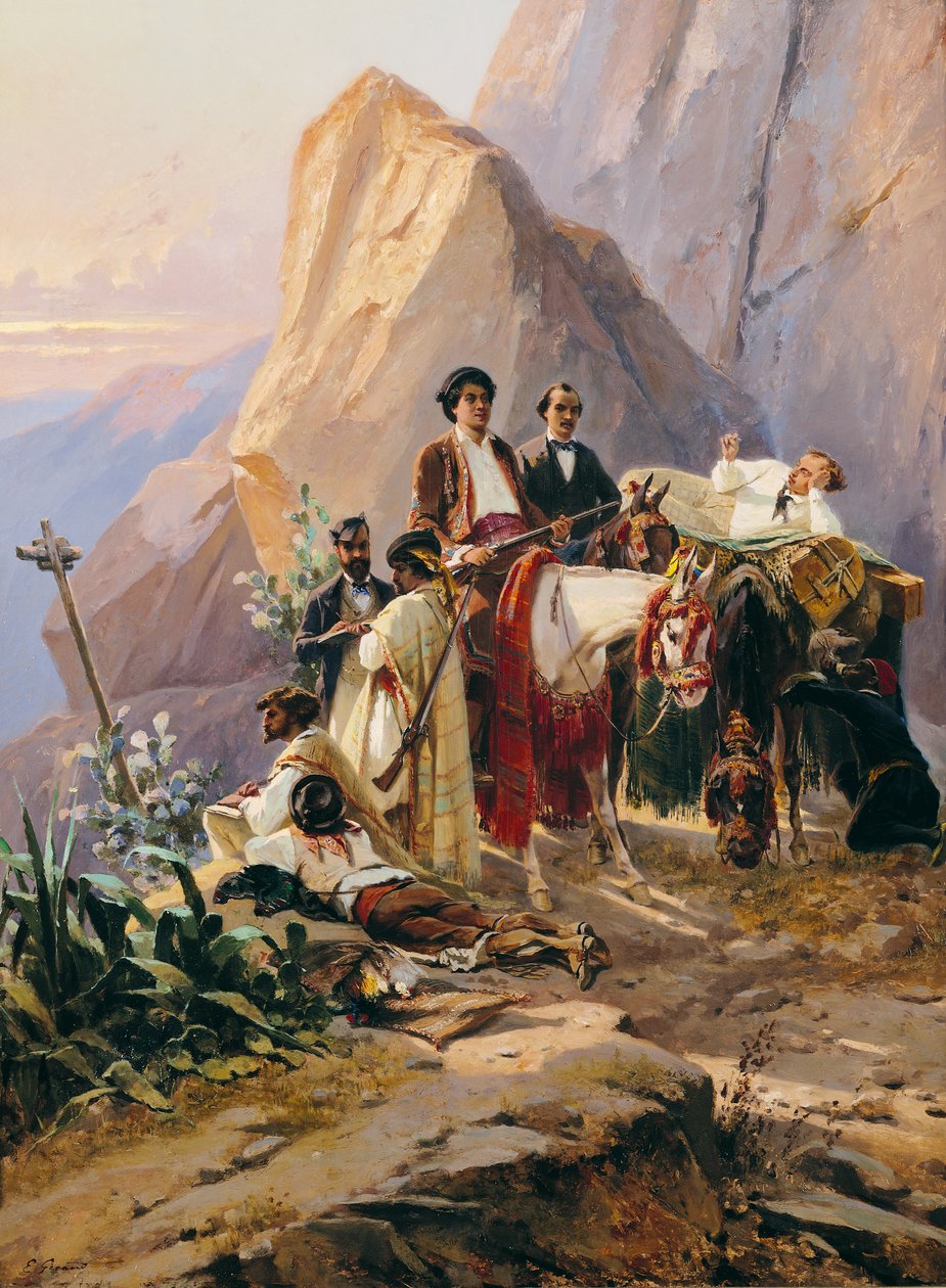 Utazás Párizsból Cádizba, 1846 alkotó: Pierre François Eugène Giraud