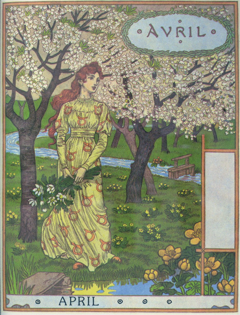 április alkotó: Eugene Grasset