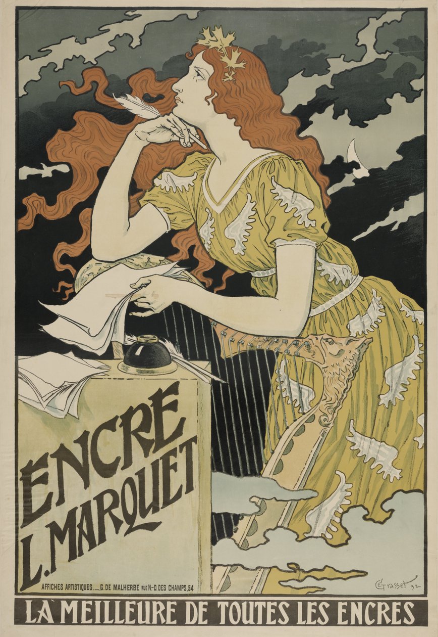 L. Marquet tinta, 1892 alkotó: Eugene Grasset