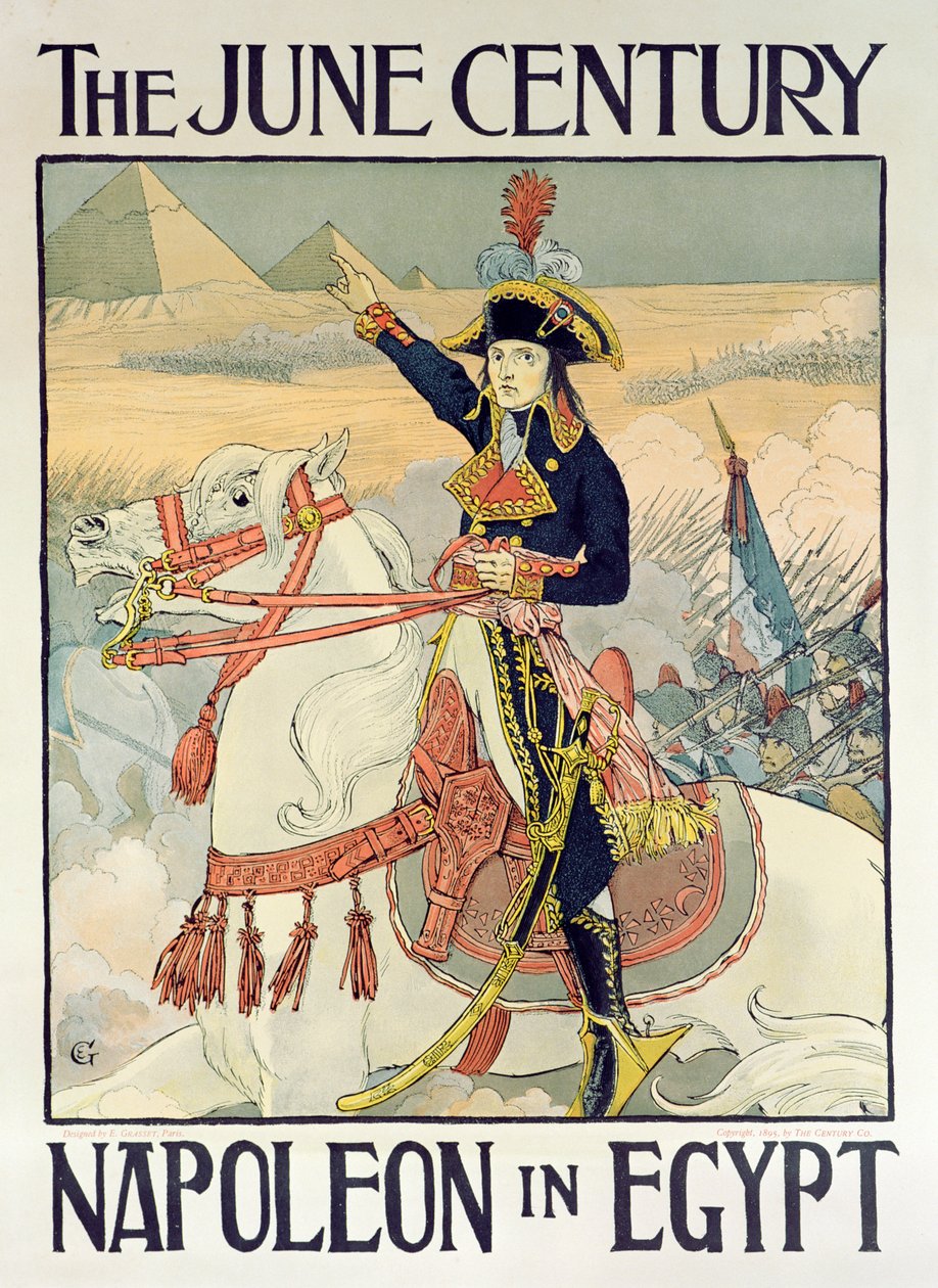 A The Century Magazine posztere – „Napóleon Egyiptomban”, 1895 alkotó: Eugene Grasset