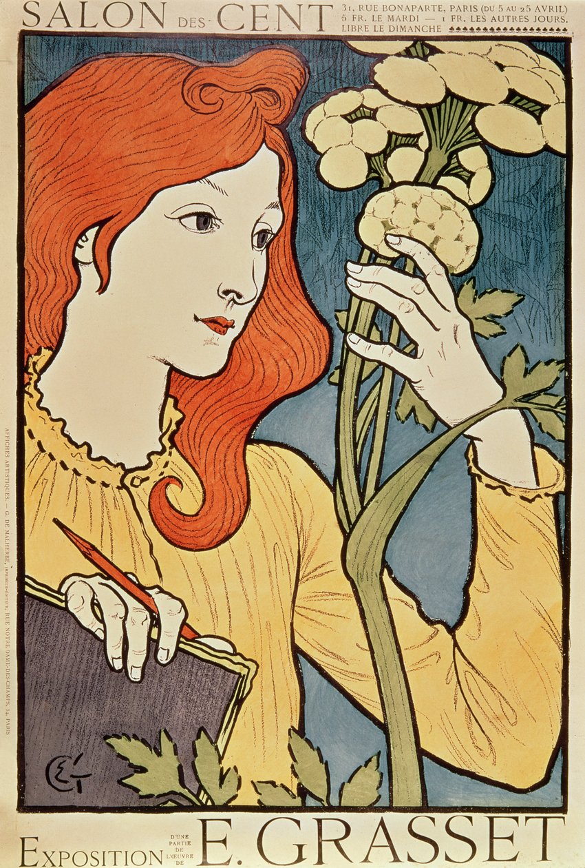 Cent szalon, 1894 (színes litográfia) alkotó: Eugene Grasset