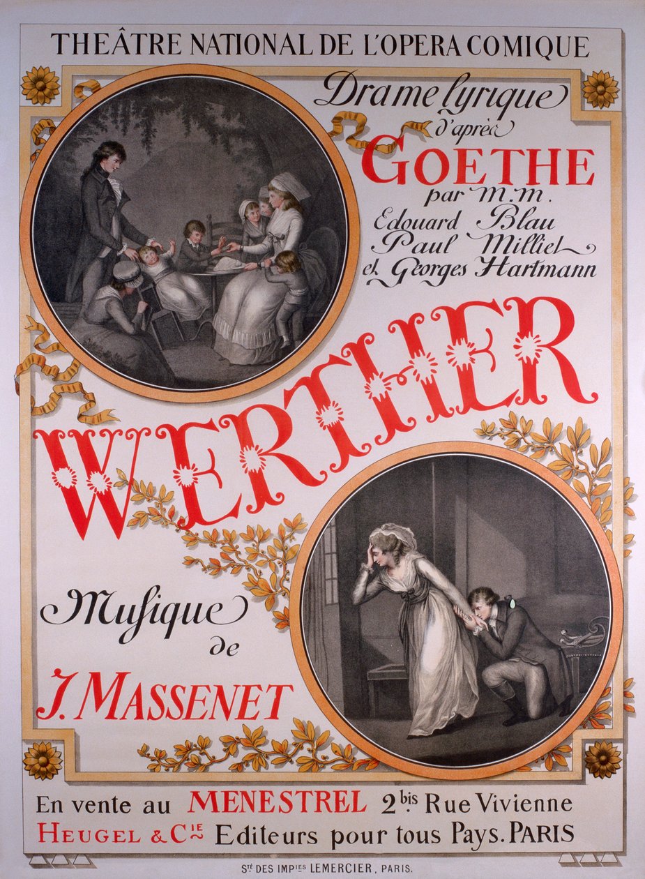 Werther, Jules Massenet operája (1842. május 12. – 1912. augusztus 13.) Goethes Az ifjú Werther fájdalmai alapján alkotó: Eugene Grasset