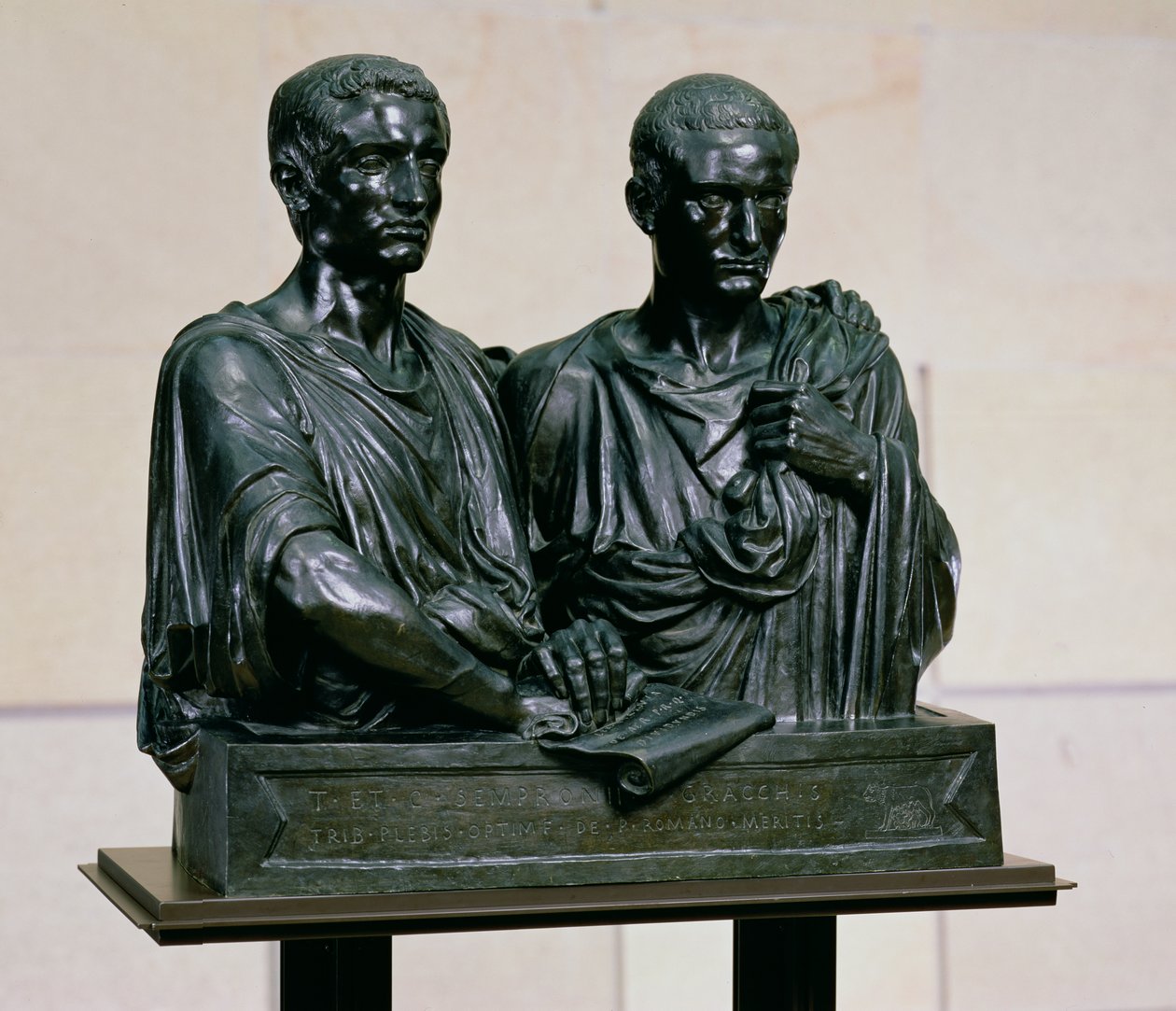 A Gracchi kenotáfum, 1853 (bronz) alkotó: Eugene Guillaume