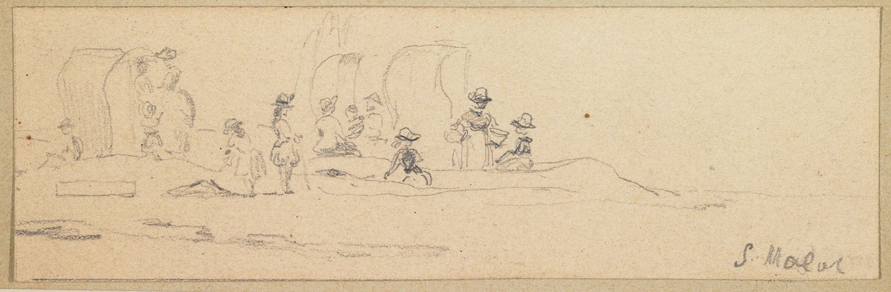 Tengerparti jelenet Saint Malo-ban alkotó: Eugene Louis Boudin