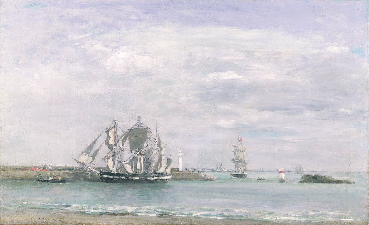Portrieux alkotó: Eugene Louis Boudin