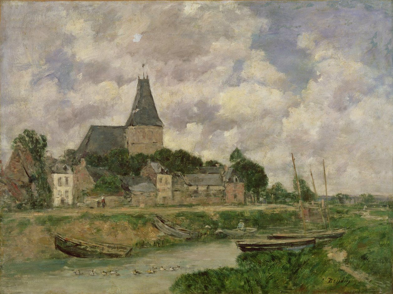 Quittebeuf, 1893 alkotó: Eugene Louis Boudin