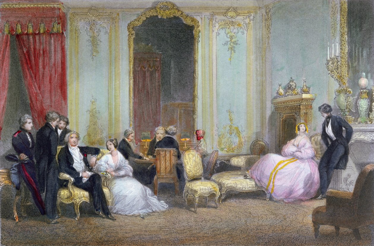 Családi jelenet, 1840 körül alkotó: Eugene Louis Lami