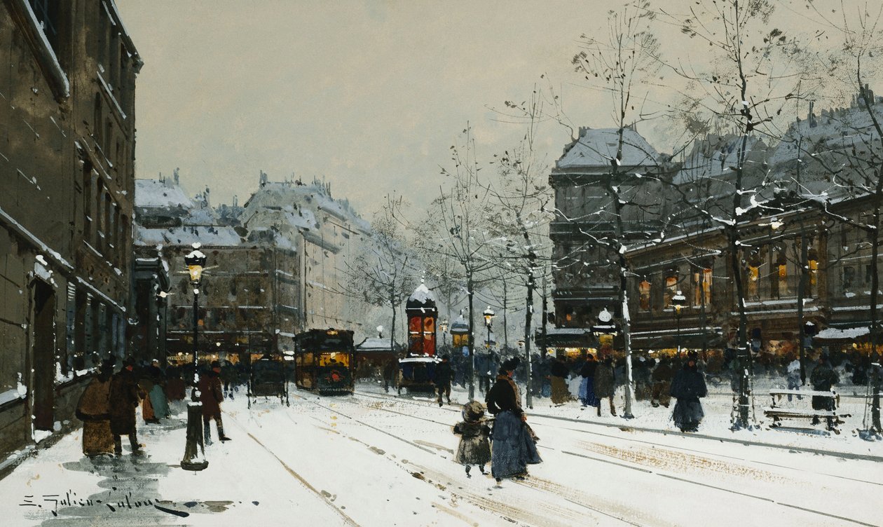 Gare du Nord, Párizs alkotó: Eugene Galien Laloue