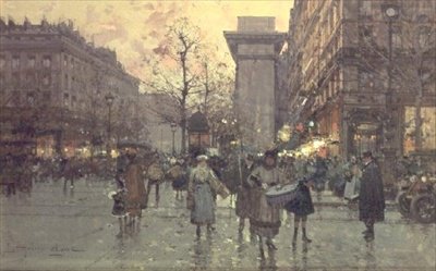 La Porte St. Denis, Párizs alkotó: Eugene Galien Laloue