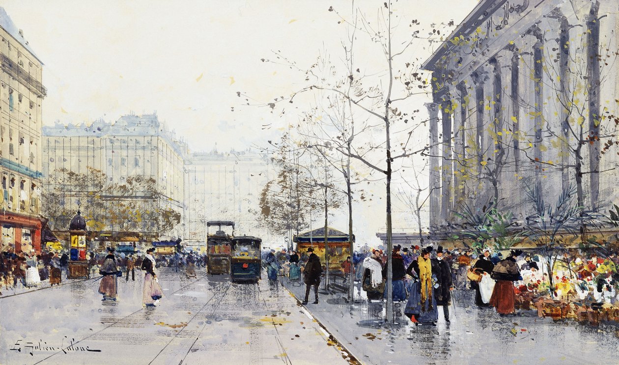 Madeleine, Párizs alkotó: Eugene Galien Laloue