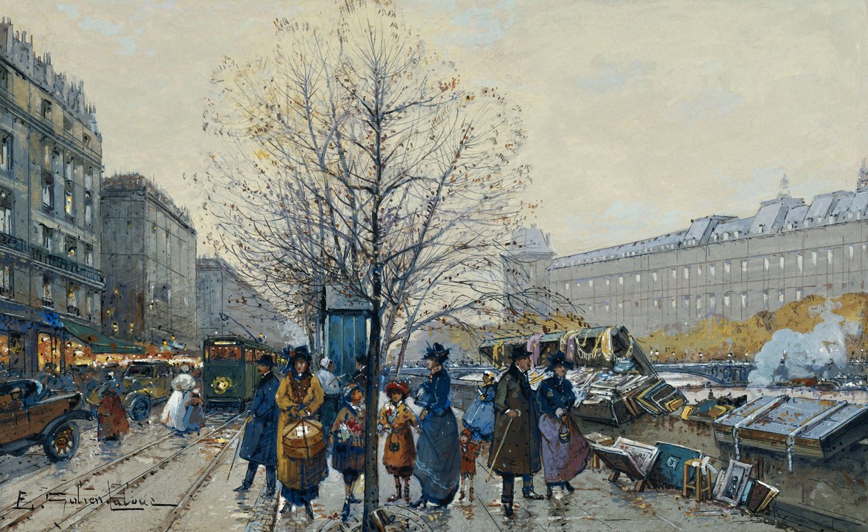 Quai Malaquais, Párizs alkotó: Eugene Galien Laloue