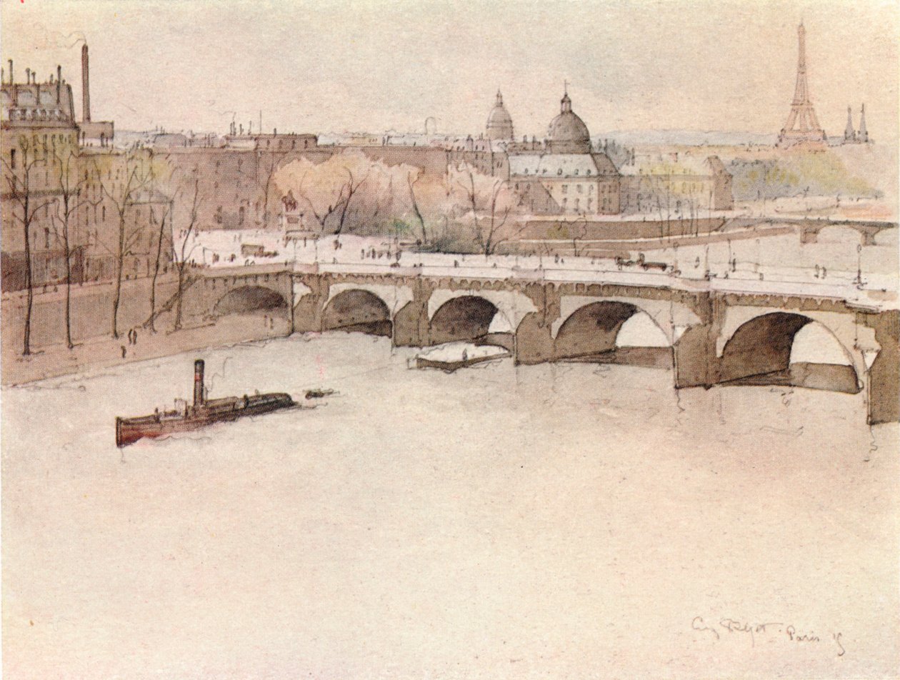A Pont Neuf, 1915 alkotó: Eugene Bejot