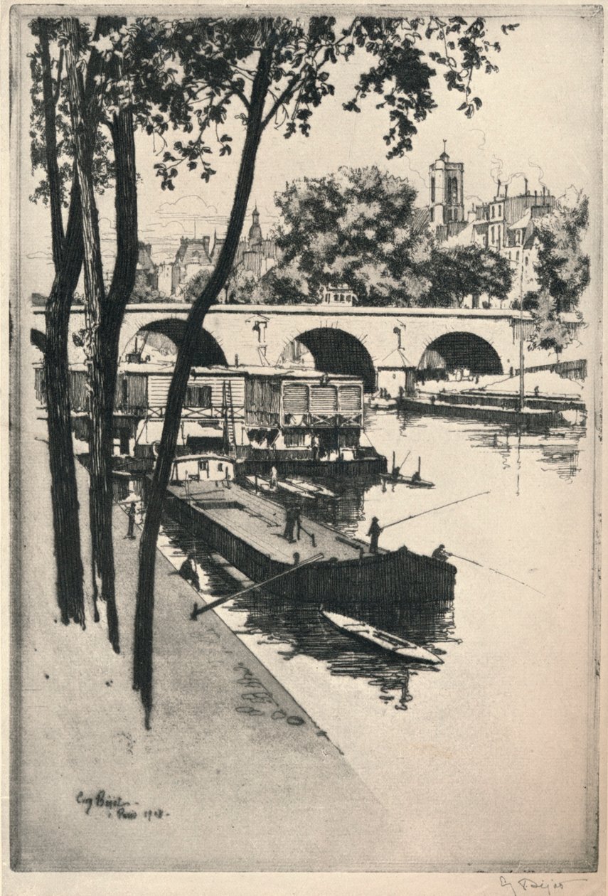 Mosócsónakok, 1915 alkotó: Eugene Bejot