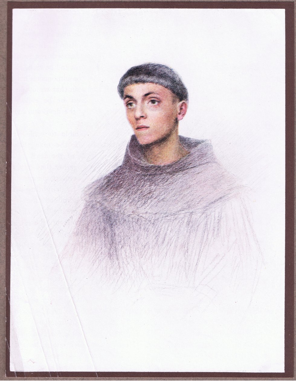 Egy fiatal barát, 1919 alkotó: Eugene Burnand