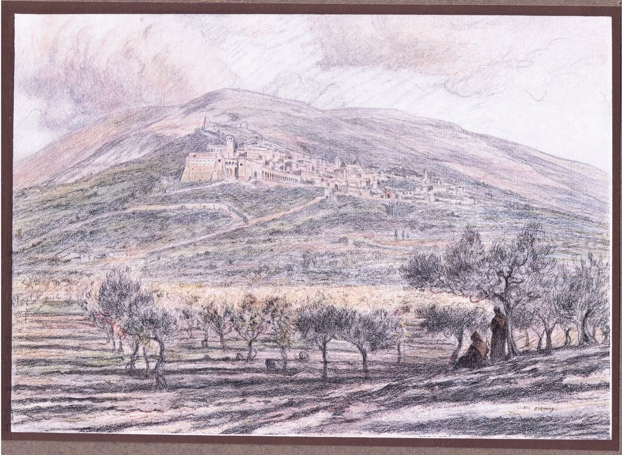 Assisi, 1919 alkotó: Eugene Burnand