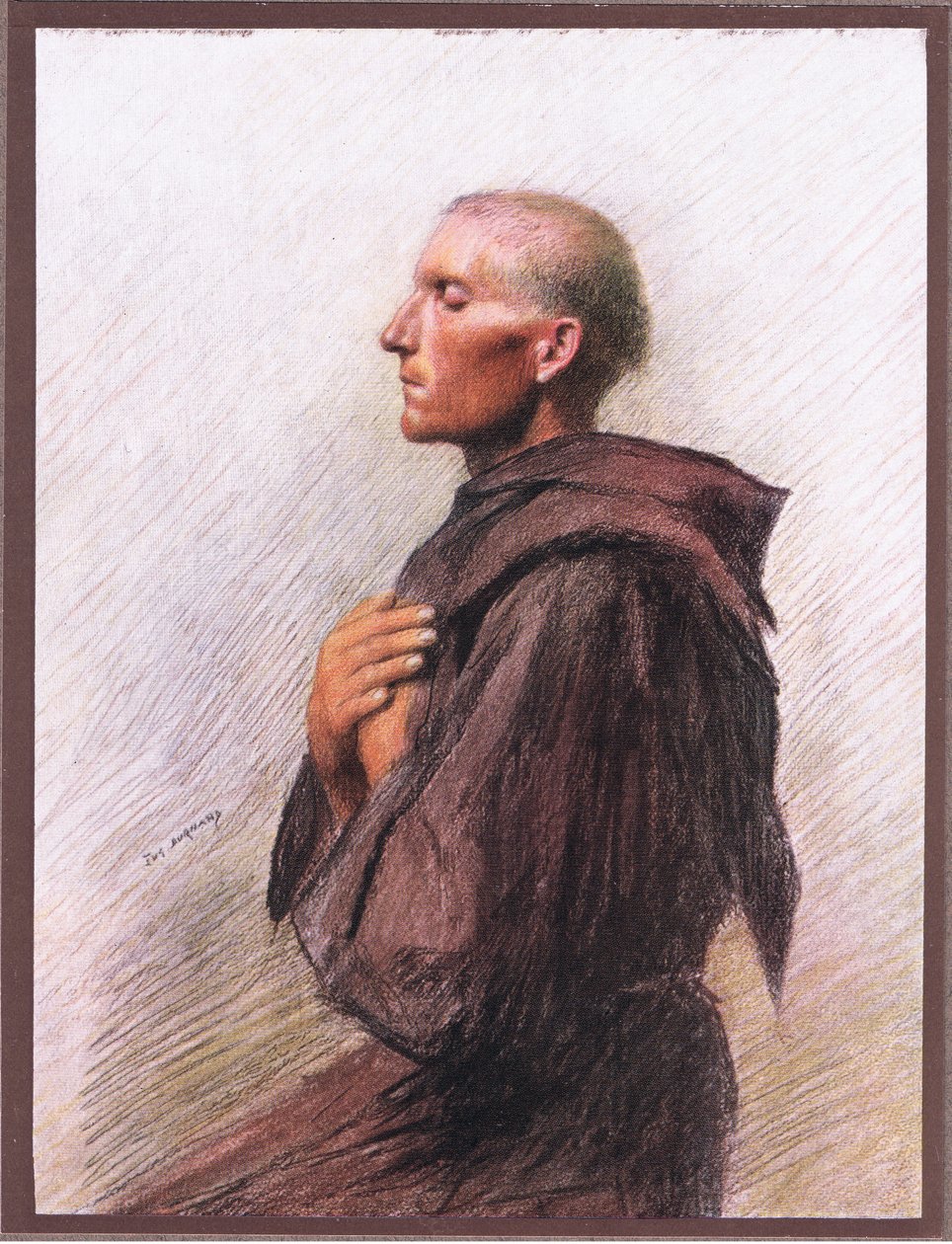 Quintavelei Burnard barát, 1919 alkotó: Eugene Burnand