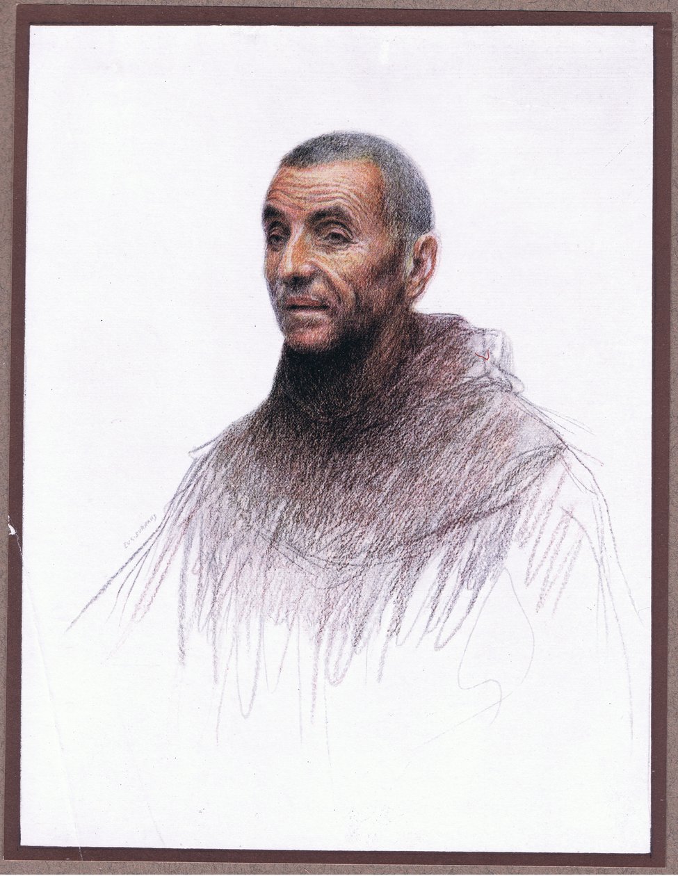 Boróka barát, 1919 alkotó: Eugene Burnand